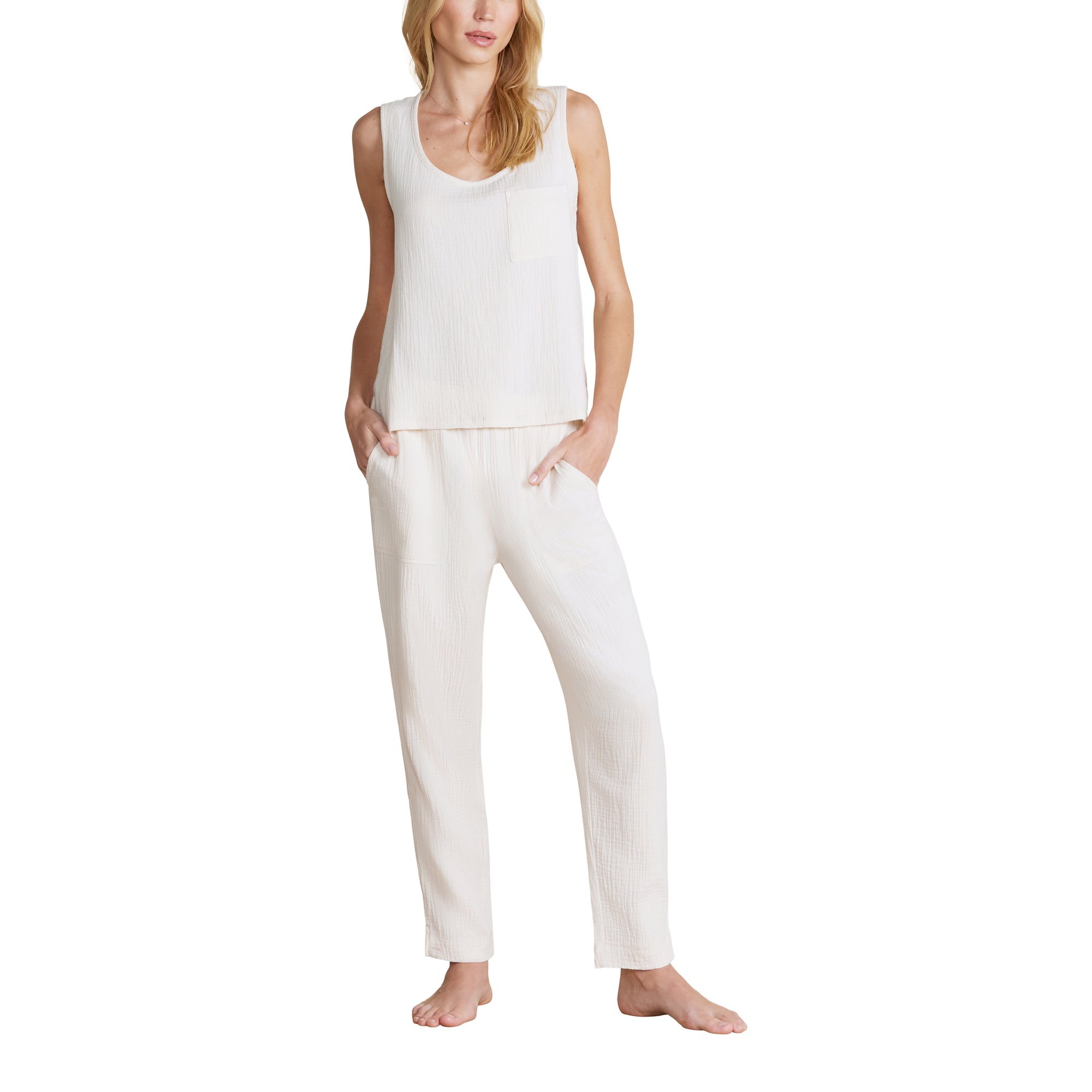 Malibu Collection Sun Soaked Cropped Pant | Sand Dune