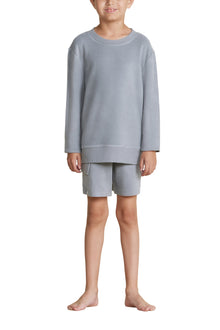 Youth | Malibu Collection Brushed Fleece Pullover | Moonbeam