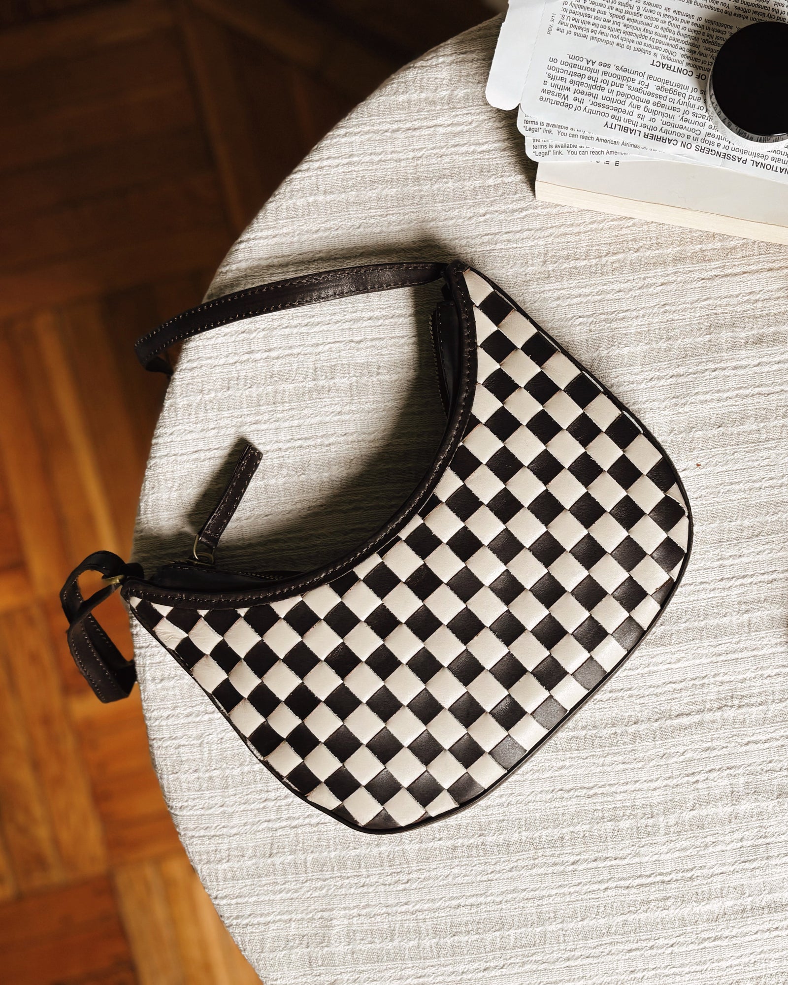 Mini Sling - Check | Brown/Cream