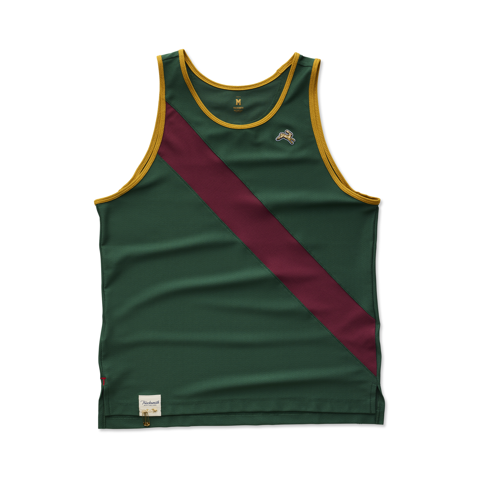 Mens | Van Cortlandt Singlet | Emerald/Wine