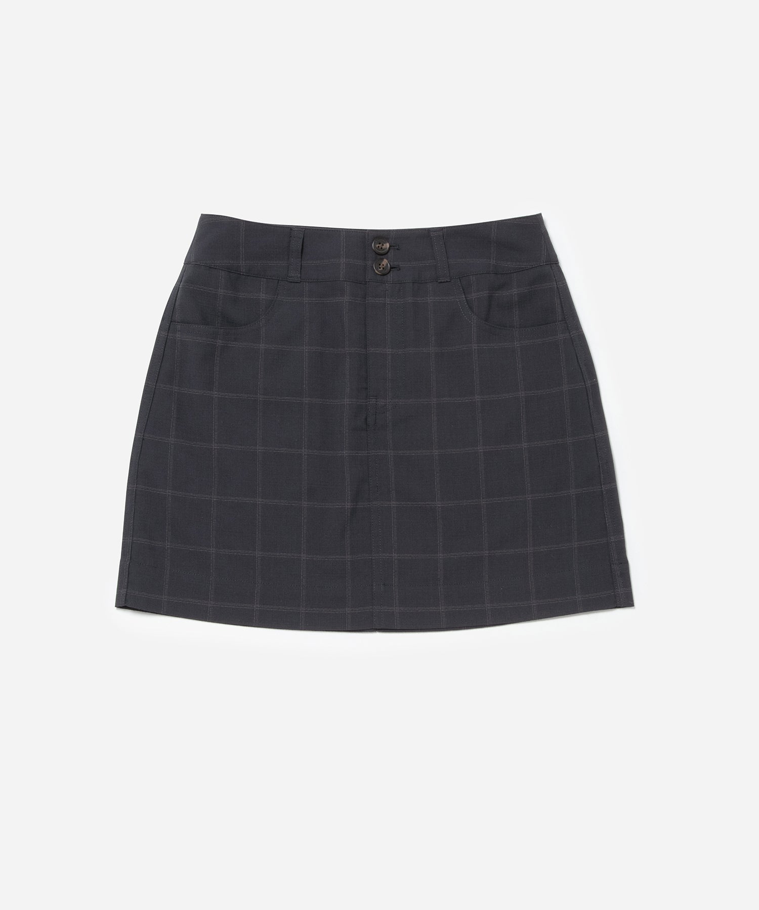 Black | Zoe Gabardine Skirt