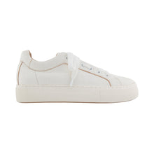 Bo Sneaker | White Crackled Leather