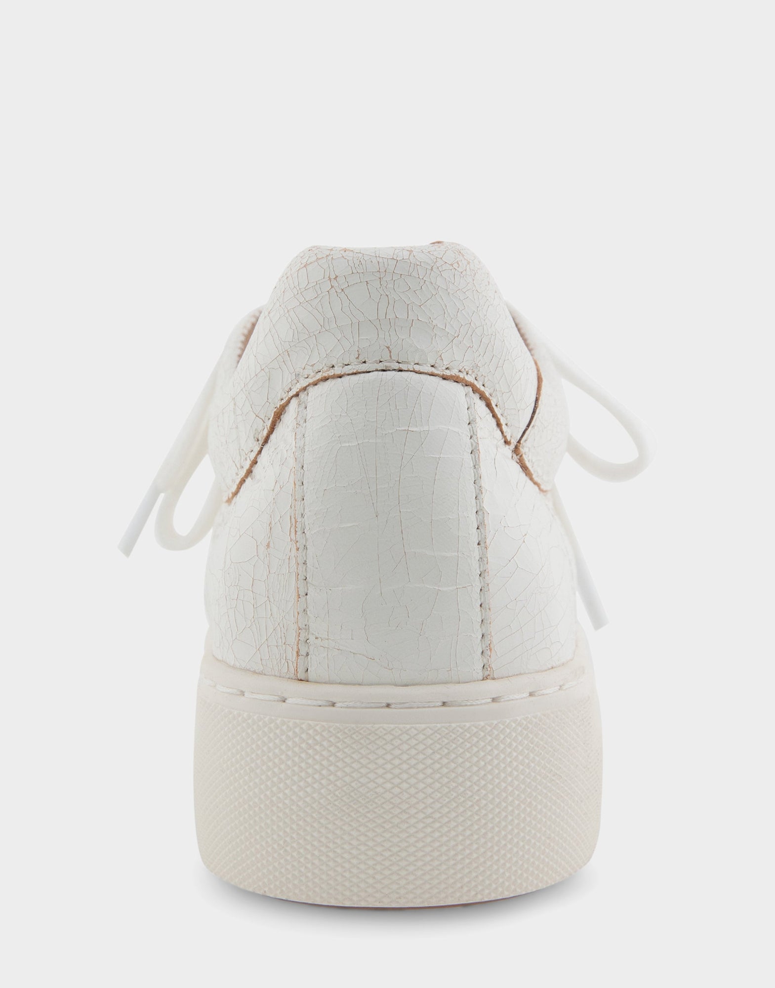 Bo Sneaker | White Crackled Leather