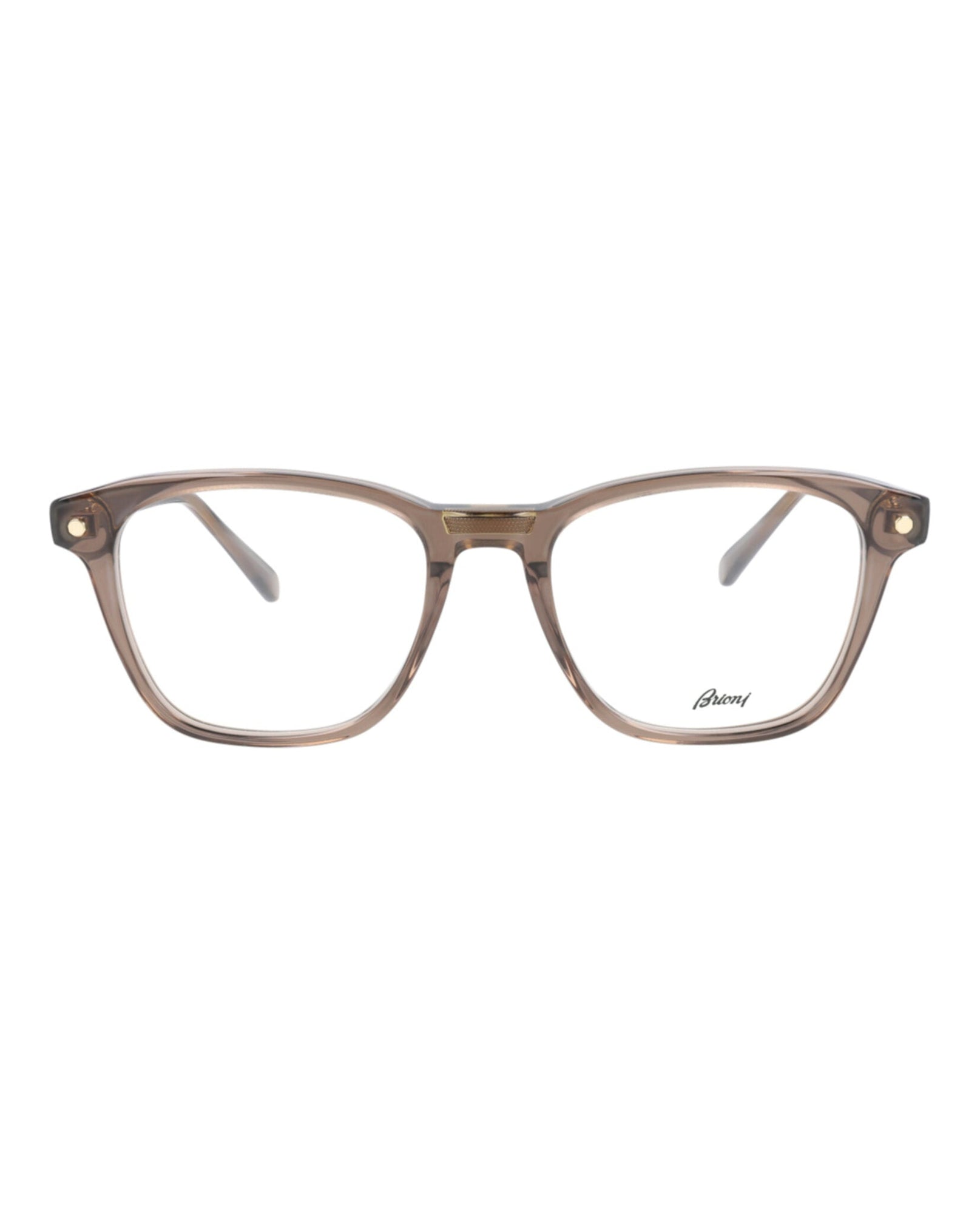 Brioni Square Acetate Optical Frames | Brown