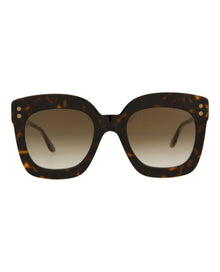 Bottega Veneta | Women | Square Acetate Sunglasses | Havana
