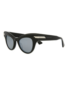 Bottega Veneta | Women | Cat Eye Acetate Sunglasses | Black