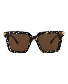 Bottega Veneta | Women | Square Acetate Sunglasses | Havana