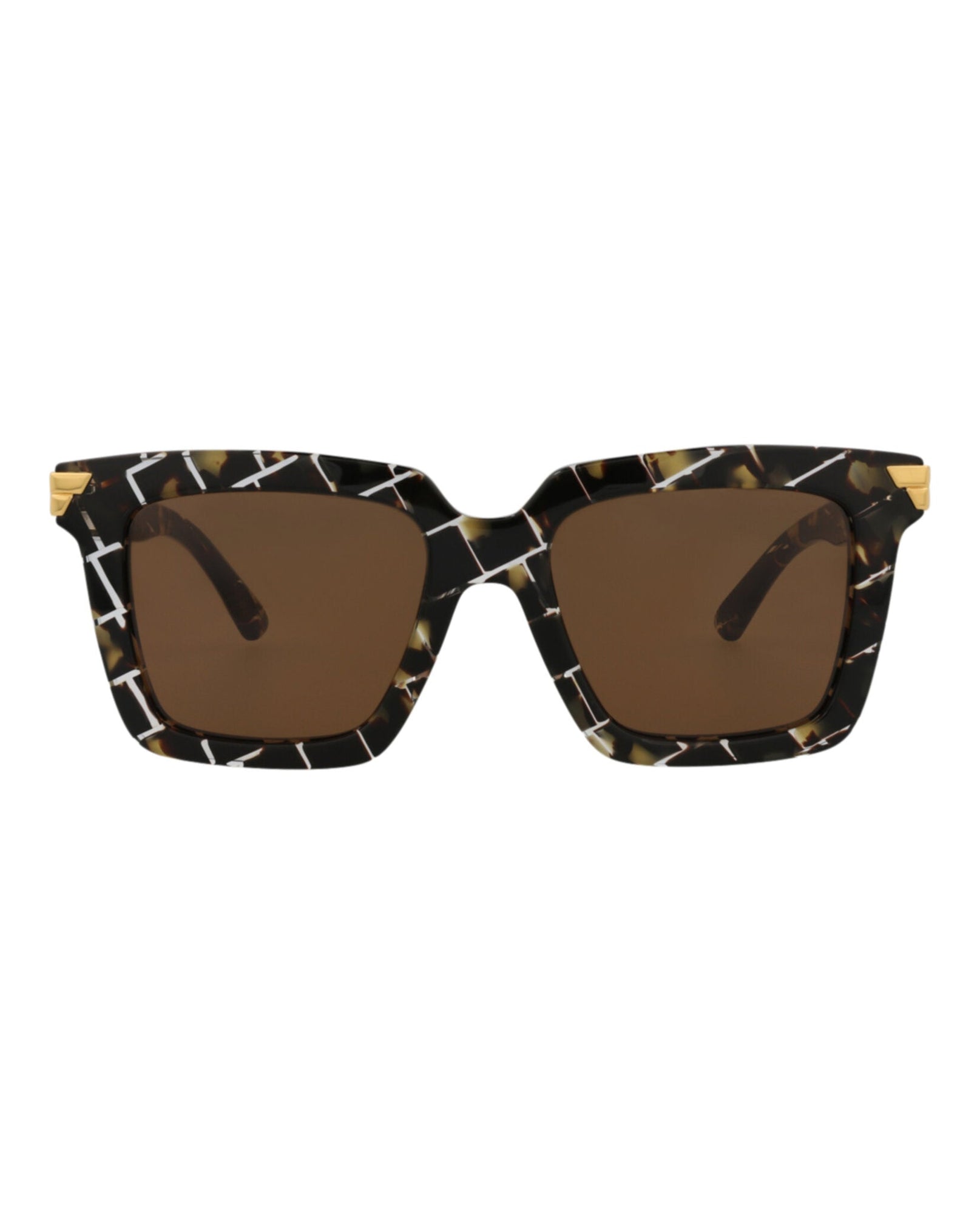 Bottega Veneta | Women | Square Acetate Sunglasses | Havana