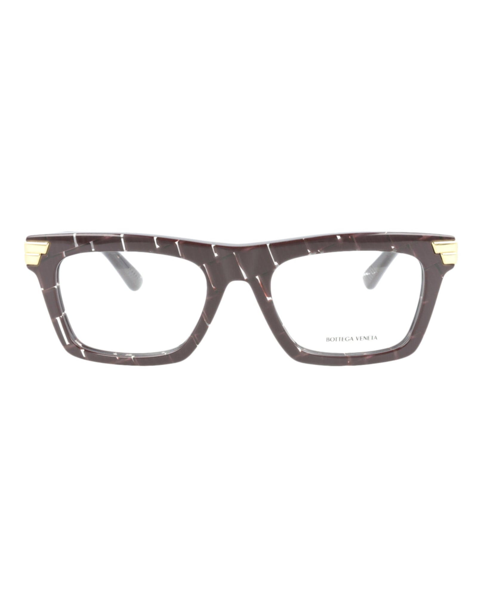 Bottega Veneta Square Acetate Optical Frames | Burgundy