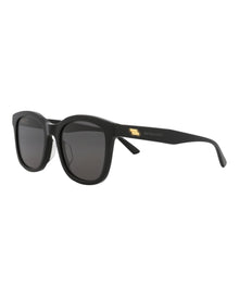 Bottega Veneta | Women | Round Acetate Sunglasses | Black