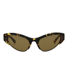 Bottega Veneta | Women | Cat Eye Acetate Sunglasses | Havana