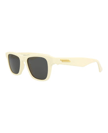 Bottega Veneta Square Acetate Sunglasses | Ivory