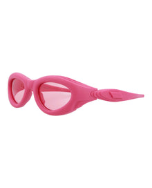 Bottega Veneta Oval Injection Sunglasses | Pink