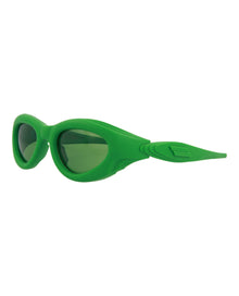 Bottega Veneta | Unisex | Round Injection Sunglasses | Green