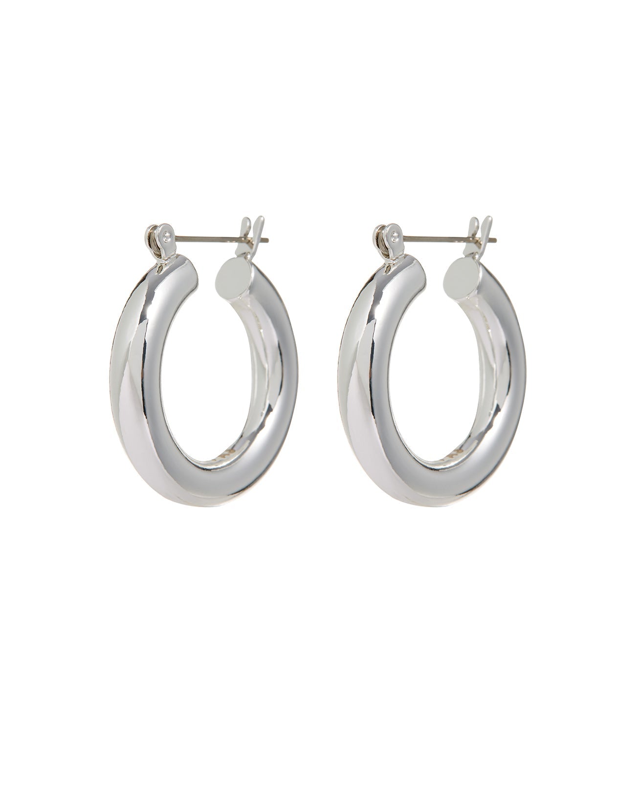 Baby Amalfi Tube Hoops - Silver | Plated Silver