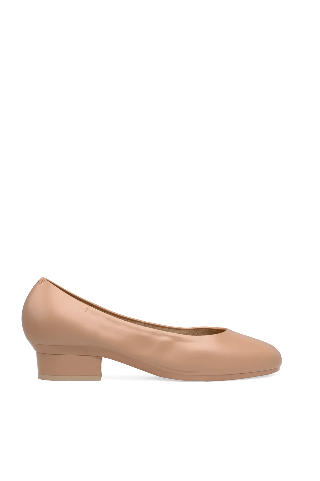 The Ballet Pump  Flat | Latte Stretch Leather