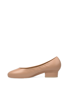 The Ballet Pump  Flat | Latte Stretch Leather