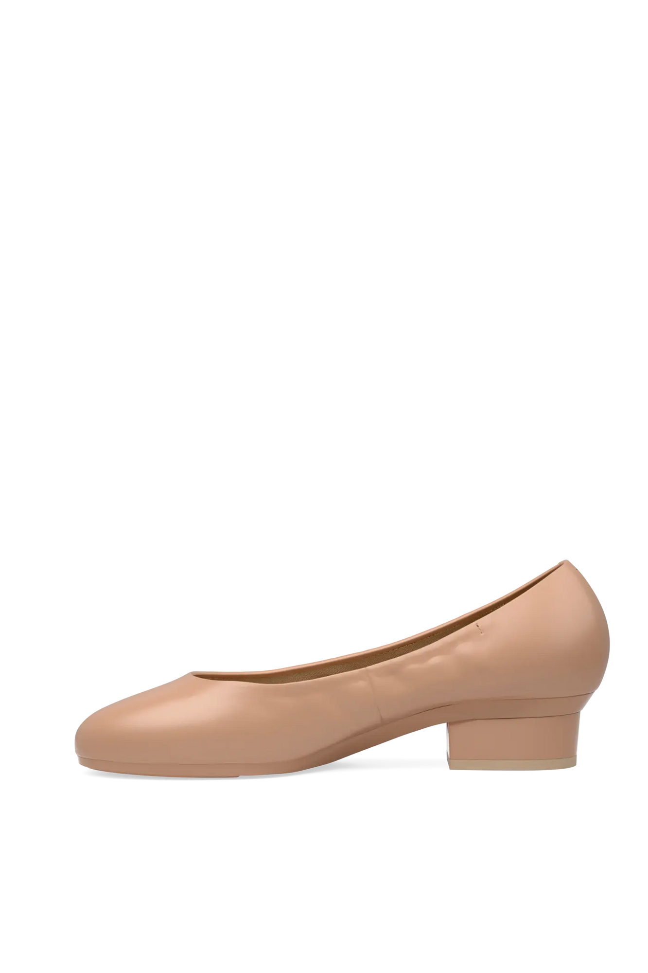The Ballet Pump  Flat | Latte Stretch Leather