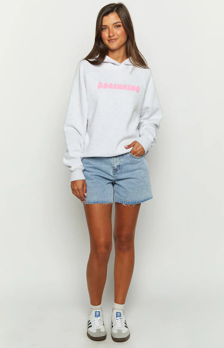 Beginning Marl Bubble Hoodie | Grey