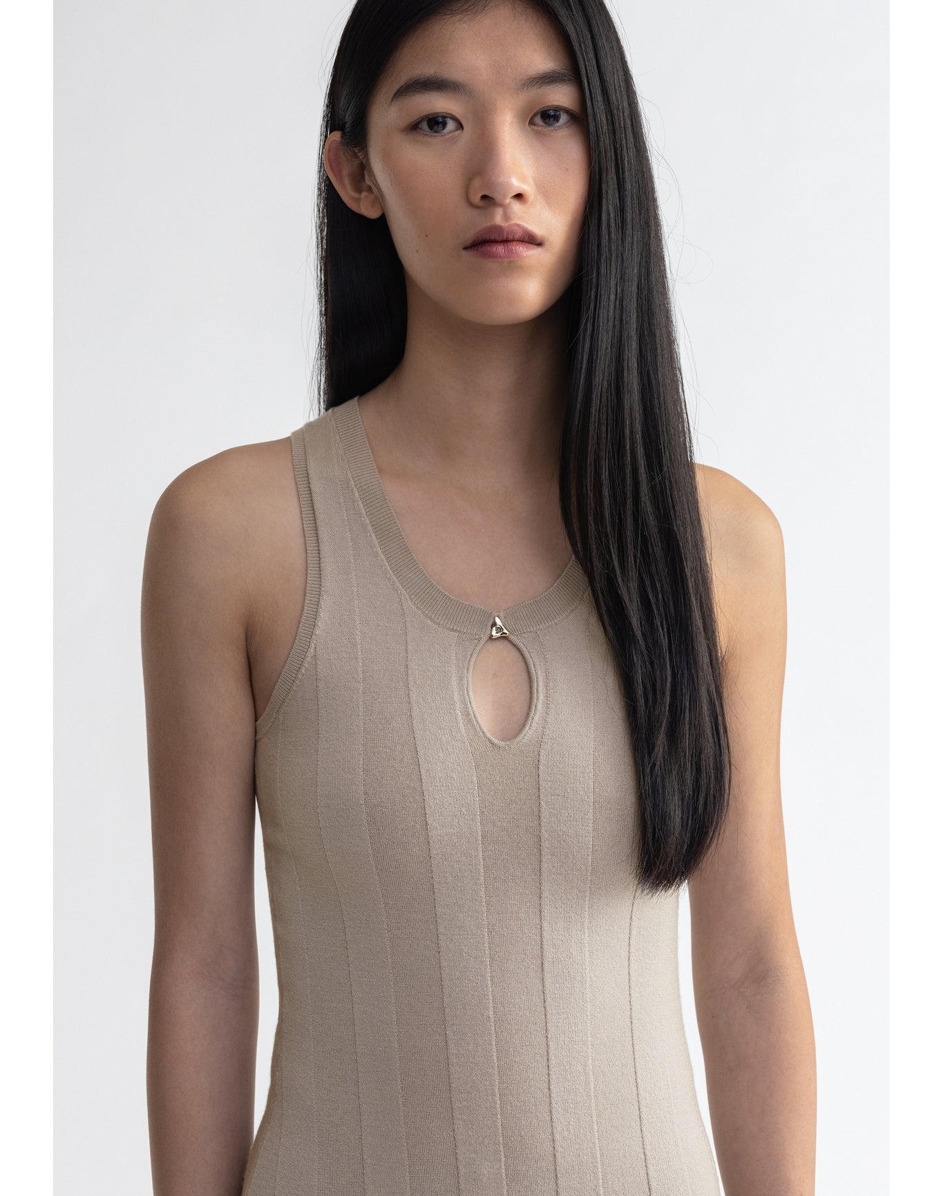 Belle | Extrafine Merino Wool Maxi Dress | Mist