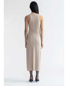 Belle | Extrafine Merino Wool Maxi Dress | Mist
