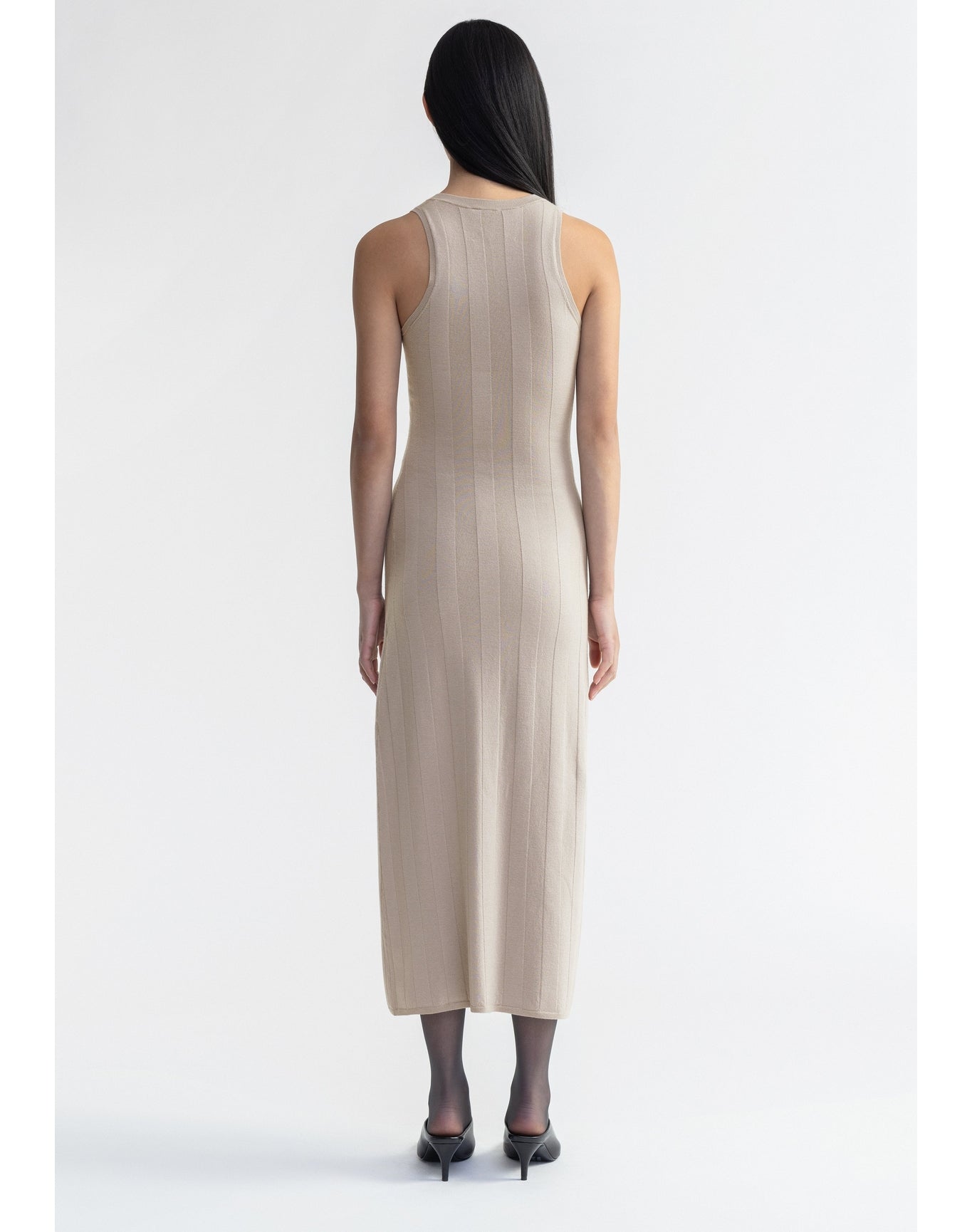 Belle | Extrafine Merino Wool Maxi Dress | Mist
