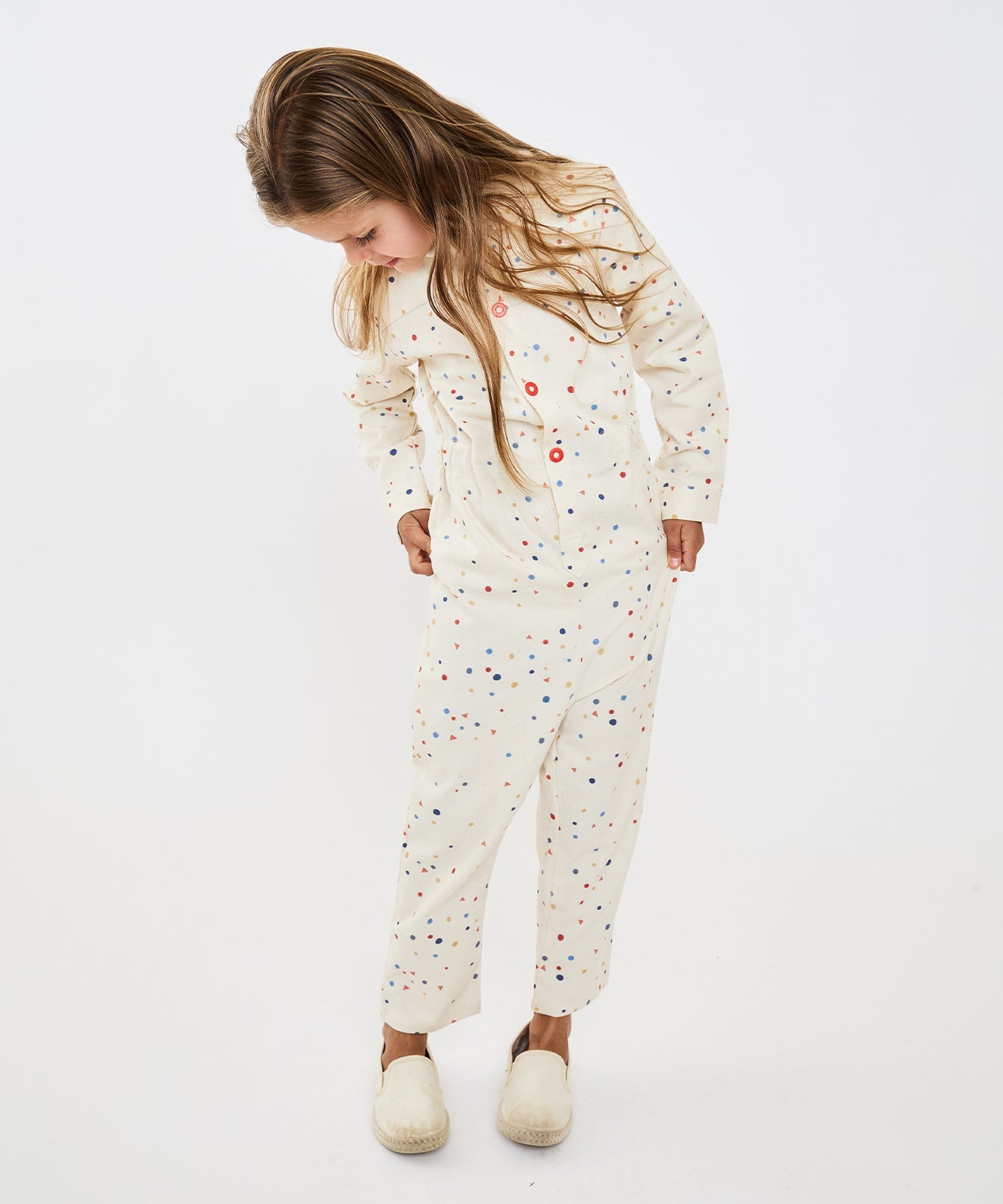 Kids Unisex | Bennie Jumpsuit | White/Multi