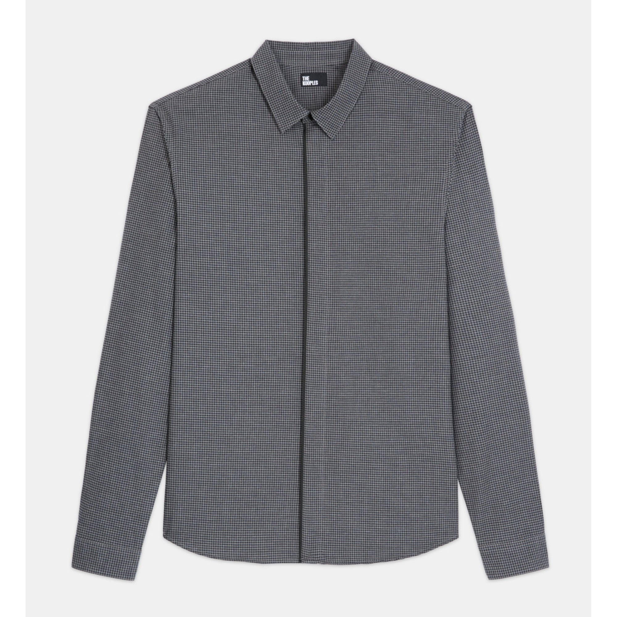 Black Shirt With Classic Collar | Men | Dark Grey