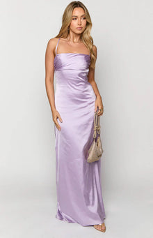 Blaise Satin Maxi Dress | Lilac