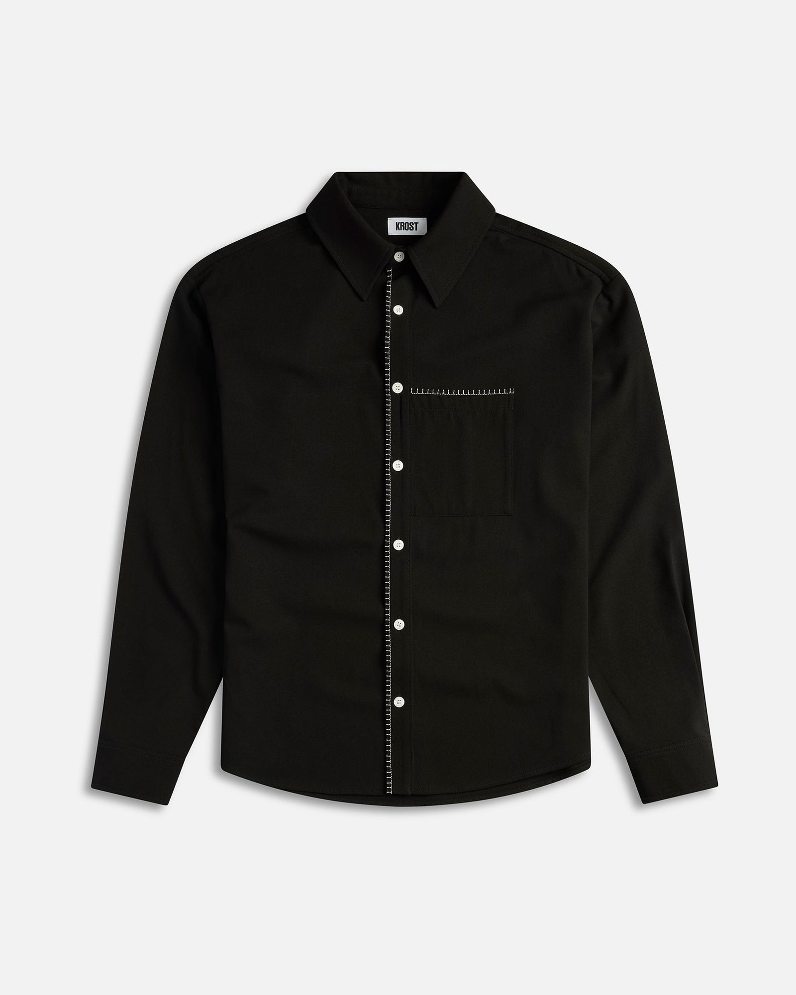 Blanket Stitch Shirt | Black