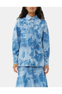 Bleach Denim Shirt | Light Blue Stone