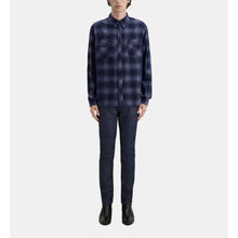 Blue Checkered Shirt | Men | Navy