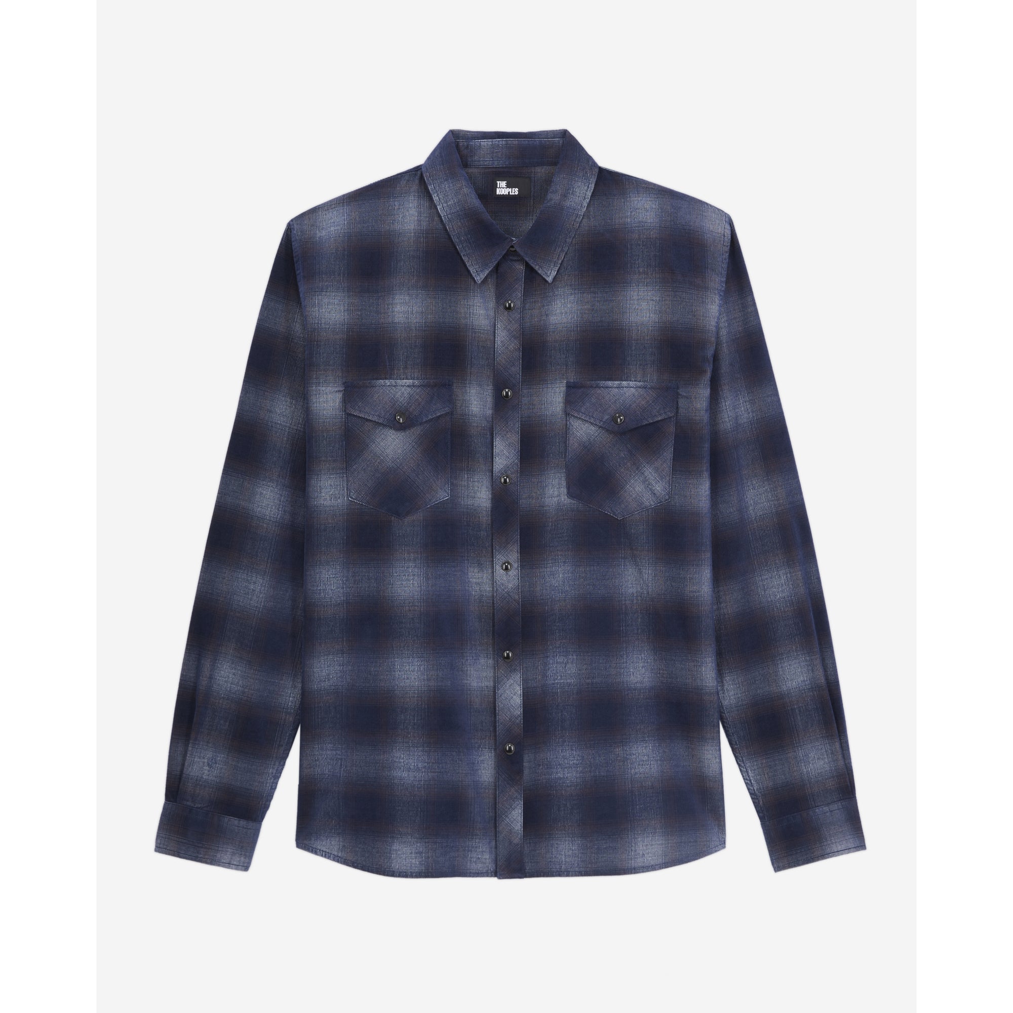 Blue Checkered Shirt | Men | Navy