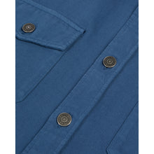 Blue Linen And Cotton Shirt | Men | Middle Navy