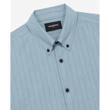 Blue Striped Shirt With Classic Collar | Men | Sky