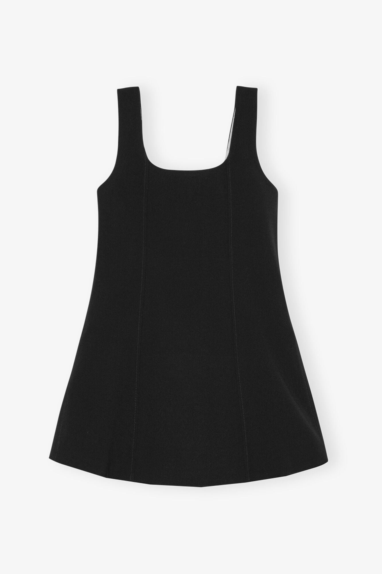 Bonded Crepe Mini Dress | Black (V2)