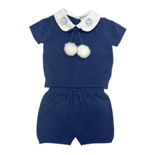 Boy | Billie Knit Top and Shorts Set | Navy