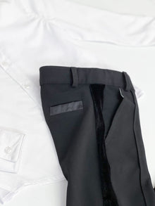 Boy | Tuxedo Shirt and Pants Set | White x Black