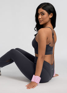 Seamless Crossback Bra | Charcoal
