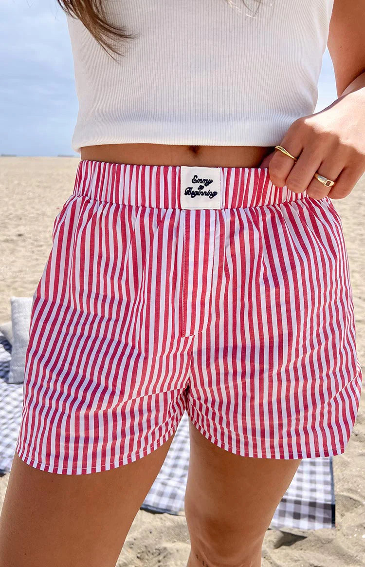 Brad Boxer Shorts | Red Stripe