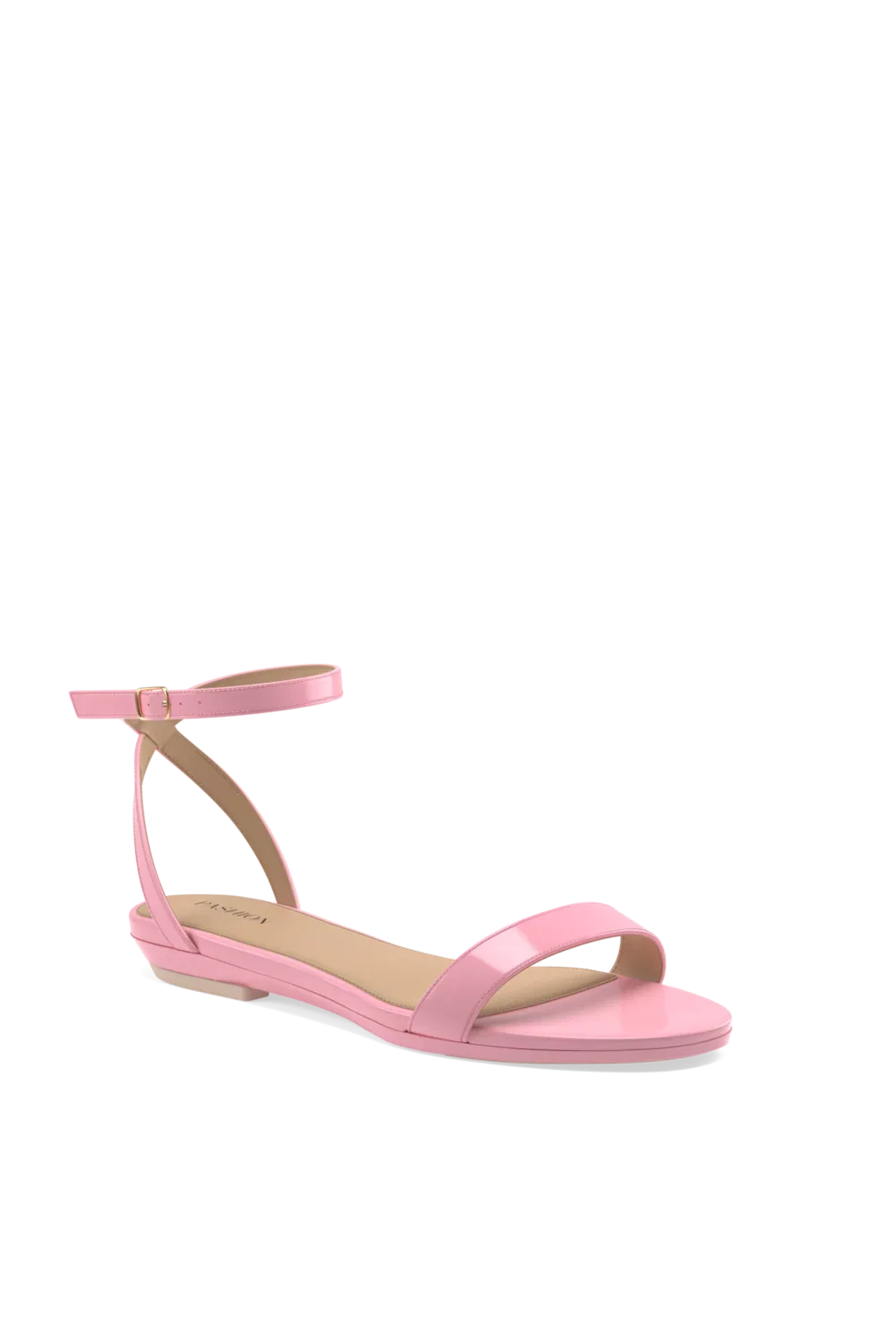 The Brenna Patent Flat | Pink
