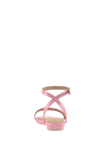 The Brenna Patent Flat | Pink