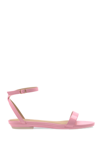 The Brenna Patent Flat | Pink