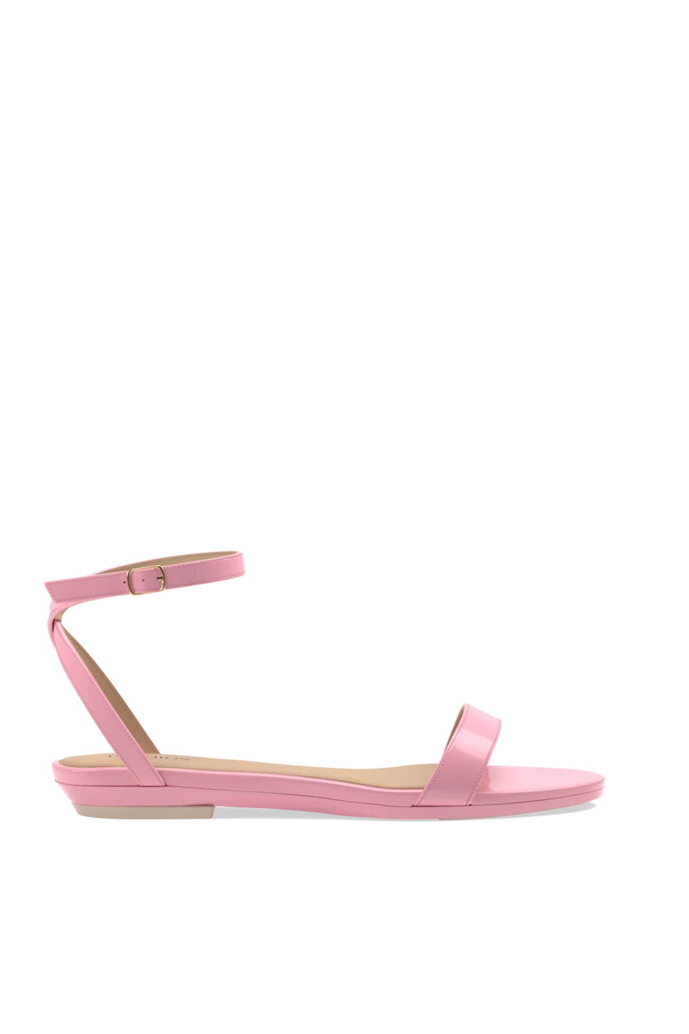 The Brenna Patent Flat | Pink