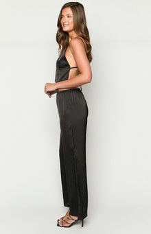 Bridget Satin Pants | Black