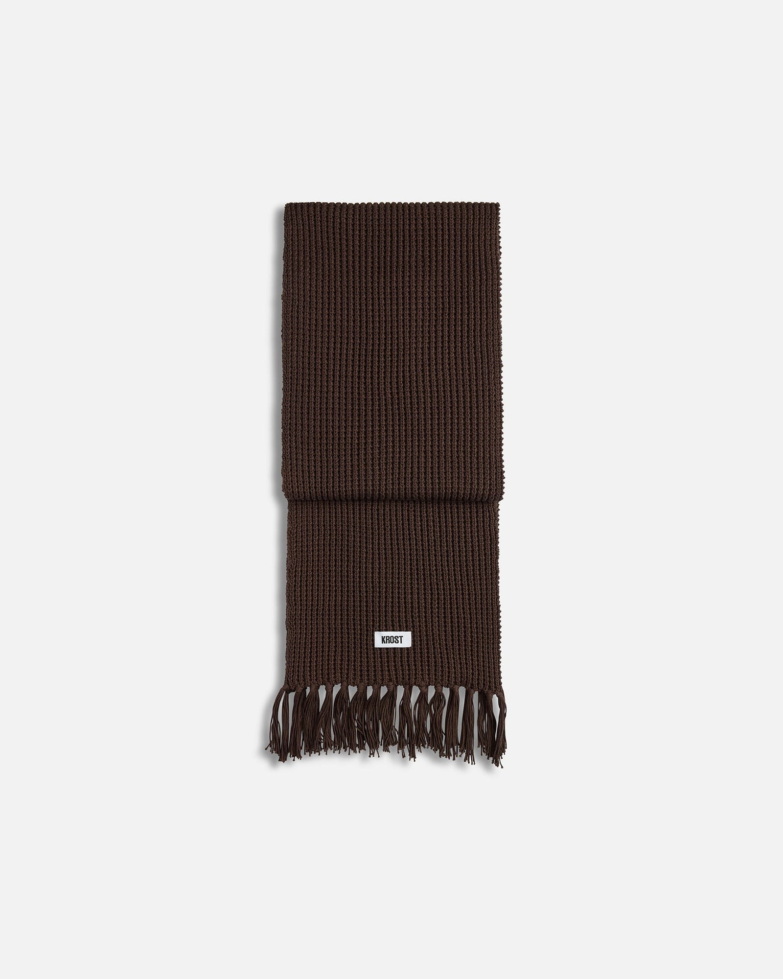 Brioche Knit Scarf | Brown