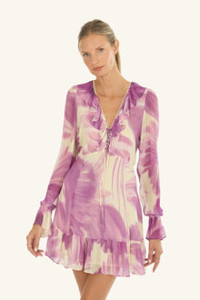 Briony Mini Dress | Mauve Floral