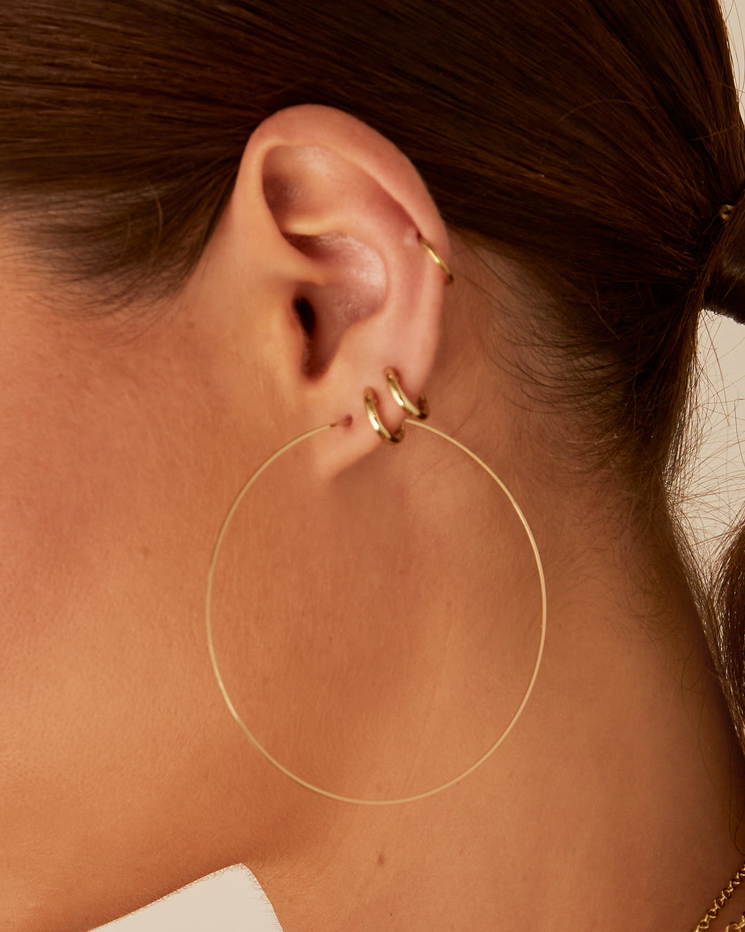 Capri Wire Hoops - Gold | Plated Gold