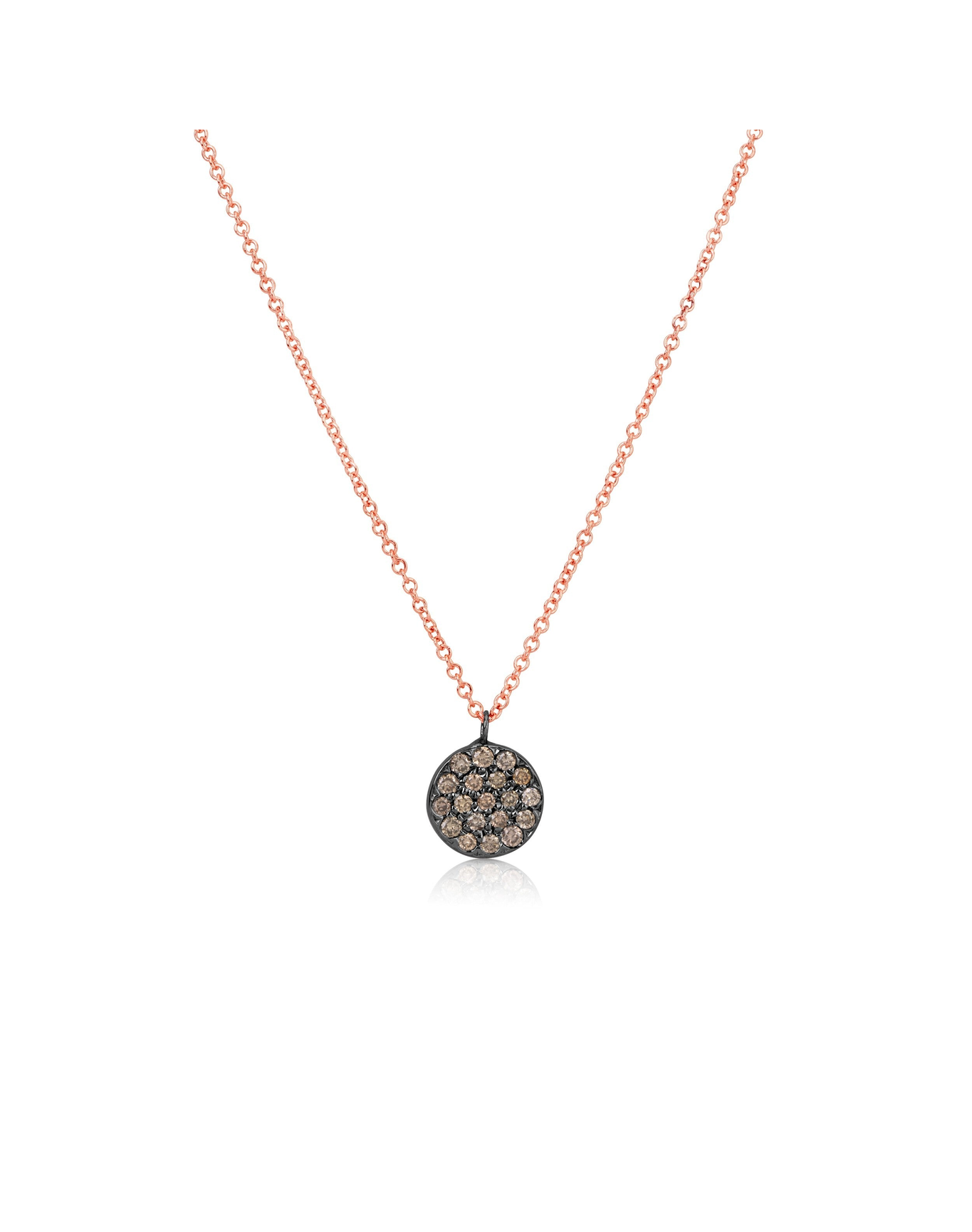 Brown Diamond Necklace | Rose Gold