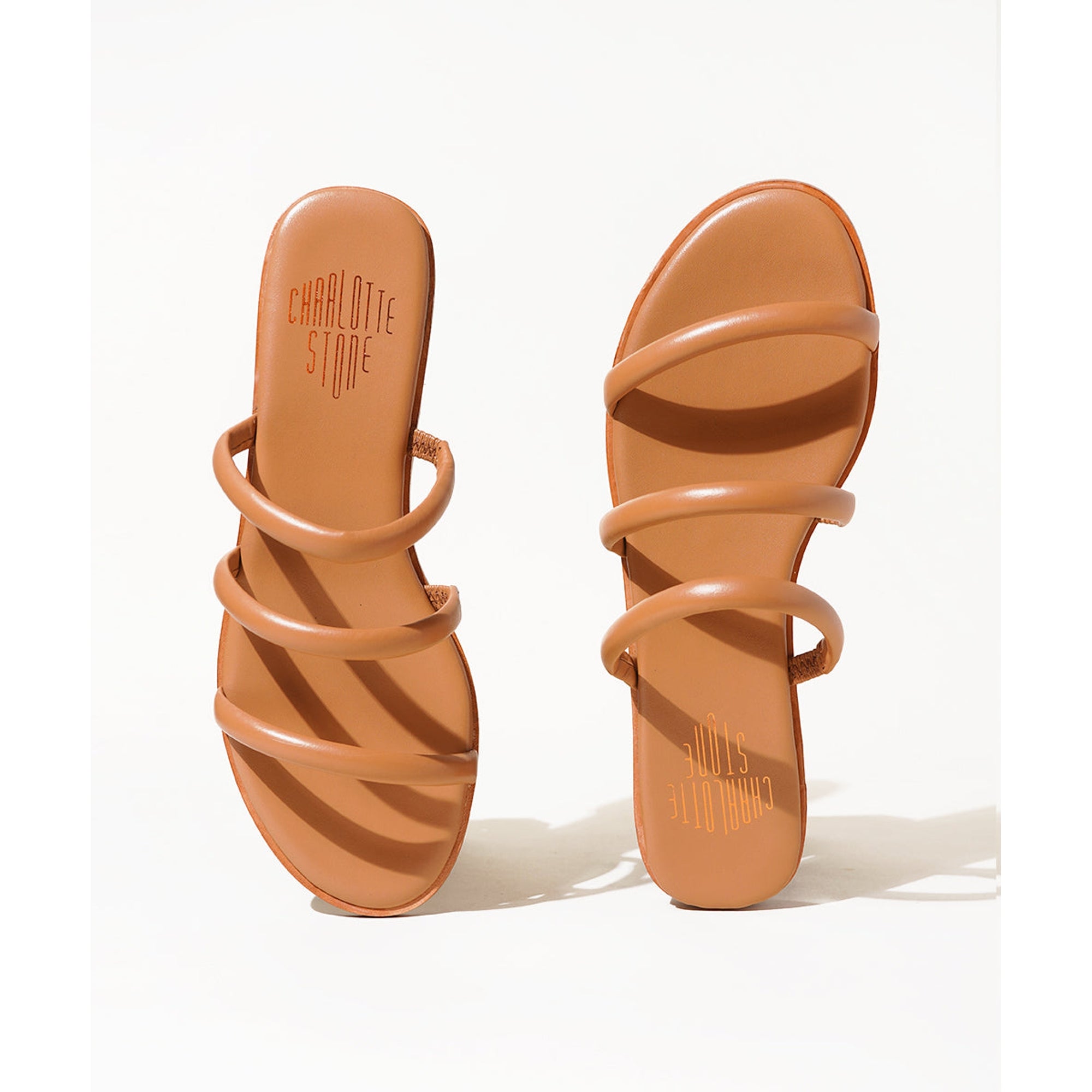 Bruna Strappy Sandal | Camel